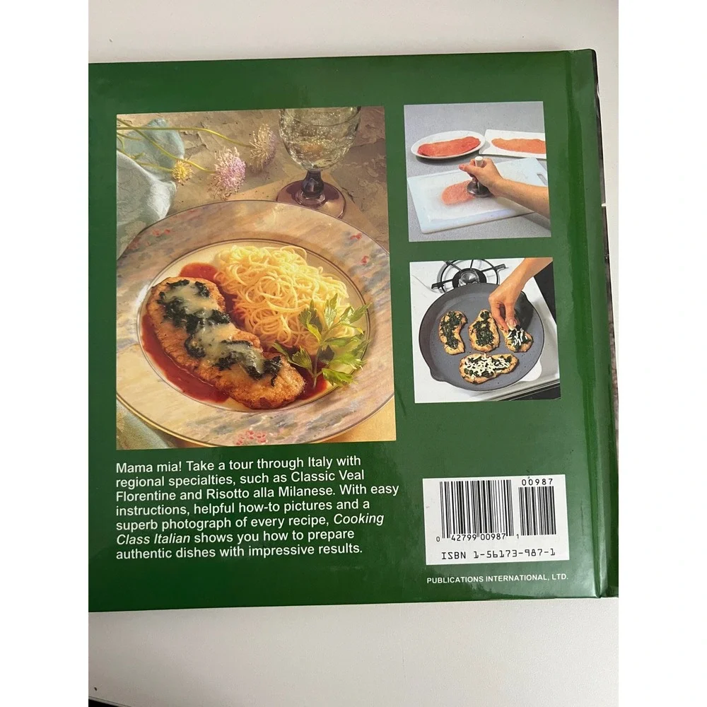 Cooking Class Italian Cookbook Hardcover Publications International‎